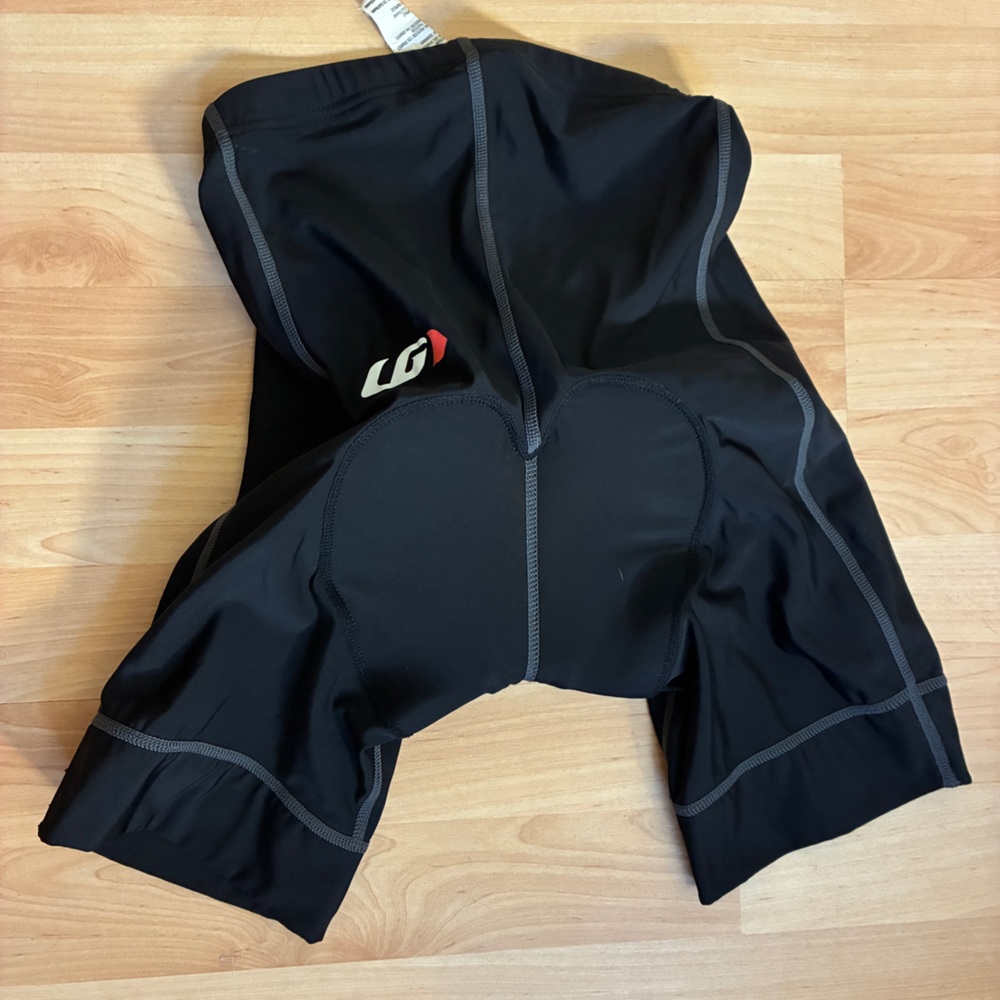 Louis Garneau Jr Cycling Shorts Youth Medium Black Padded Unisex